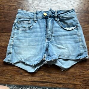 size 00, high rise shortie